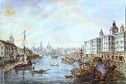 Fedor Alekseev The Foundling Hospital in Moscow by Fedor Alekseev, 1800 oil painting